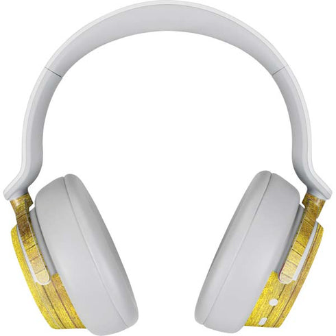 Spain Flag Dark Wood Surface Headphones Skin